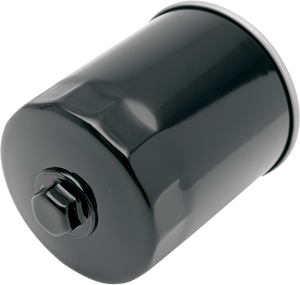 Drag Specialties - Oil Filter with Nut - Black - Spin-On Oil Filter - 14-0003BK-BX18