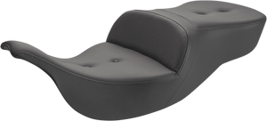 Saddlemen - Pillow-Top Roadsofa Seat - Black - FLH/FLT '99-'07 - Pillow-Top Roadsofa Seat - 897-07-181