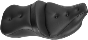 Saddlemen - Pillow Top Roadsofa Seat - Heated - Black - '08-'23 FLH/FLT - Heated Roadsofa Pillow Top Seat - 808-07B-181HCT