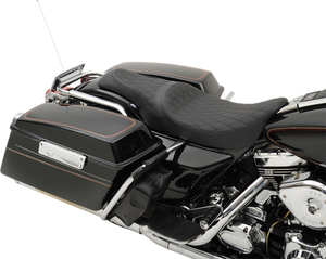 Drag Specialties - Caballero Diamond Seat - FL '97-'07 - Caballero 2-Up Vinyl Seat - 0801-1133