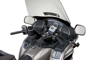 Kruzer Kaddy - Perch Mount Holder Leather Black/chrome - 600 Kruzer Kaddy - Perch Mount Holder Leather Black/chrome - 600