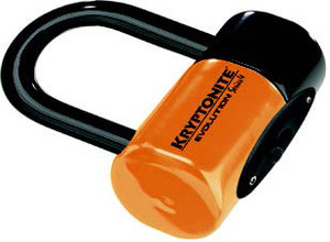 Kryptonite - Evolution Series 4 Disc Lock Orange W/pouch And Cable - 999591 Kryptonite - Evolution Series 4 Disc Lock Orange W/pouch And Cable - 999591
