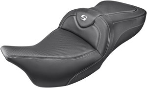 Saddlemen - Road Sofa Seat - Carbon Fiber - without Backrest - '08-'23 FL - Road Sofa Carbon Fiber Seat - 808-07B-185