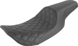 Saddlemen - Profiler Seat - Front Lattice/Rear Smooth - Black - FLHR/X - Profiler Lattice Stitch Seat - 897-06-149