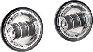 Letric Lighting Co - 4.5" Led Passing Lights Chrome - LLC-LPL-C