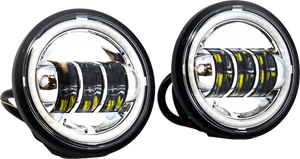 Letric Lighting Co - 4.5" Passing Lamps Chrome Halo Indian - LLC-ILPL-CH