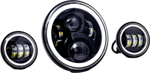 Letric Lighting Co - 7" Led Hdlgt W/ Pass Blk Halo Indian - LLC-ILHK-7BH Letric Lighting Co - 7" Led Hdlgt W/ Pass Blk Halo Indian - LLC-ILHK-7BH