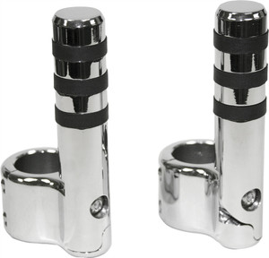 Lindby - Clamp-on Pegs Chr W/ Wide O Ring For 1 1/2" Bar - 715