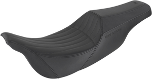 Saddlemen - Seat - Ken's Factory Pro Series - Front Gripper/Rear Smooth - Black - Ken's Factory Pro Series Seat - KEN80807