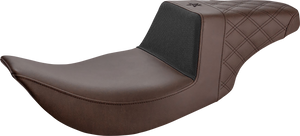 Saddlemen - Unknown Industries Seat - Front Carbon Fiber/Black Gripper Lumbar/Rear Lattice Stitch - FL - Unknown Industries Performance Gripper Seat - UN97-06-173BR