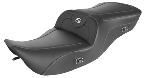 Saddlemen - Heated Roadsofa Seat - Carbon Fiber - Heated Roadsofa Carbon Fiber Seat - 897-06-185HCT