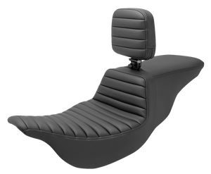 Saddlemen - Tour Step Up Seat - Rider Backrest - Tuck-n-Roll - FL '08-'22 - Tour Step Up Seat - 808-07B-191BR