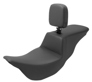 Saddlemen - Tour Step Up Seat - Rider Backrest - Plain - FL '08-'22 - Tour Step Up Seat - 808-07B-194BR