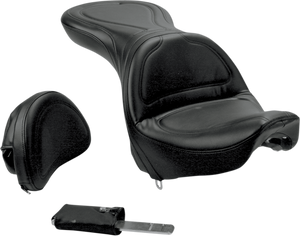 Saddlemen - Seat - Explorer - With Backrest - Stitched - Black - Deuce - Explorer Seat - 8252JS