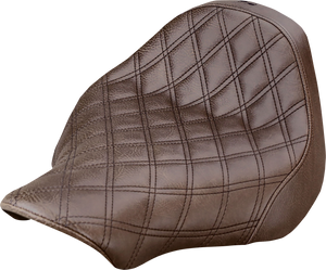 Saddlemen - Renegade Solo Seat - Lattice Stitched - Brown - FXSB - Renegade Lattice Stitch Solo Seat - 813-27-002BLS