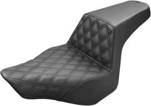 Saddlemen - Step-Up Seat - Front Lattice Stitch - Black - FXSB - Step-Up Seat  Front Lattice Stitch - 813-27-172