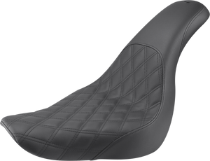 Saddlemen - Profiler Seat - Front Lattice/Rear Smooth - Black - Profiler Lattice Stitch Seat - 818-29-149