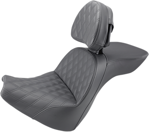 Saddlemen - Explorer Seat - LS - Includes Backrest - FXBR/S '18-'19 - Explorer Lattice Stitch Seat - 818-31-030LS Saddlemen - Explorer Seat - LS - Includes Backrest - FXBR/S '18-'19 - Explorer Lattice Stitch Seat - 818-31-030LS