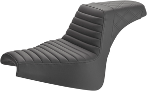 Saddlemen - Step-Up Seat - Front Tuck-n-Roll/Rear Lattice Stitch - Black - Step-Up Seat  Front Tuck-n-Roll/Rear Lattice Stitch - 818-29-176