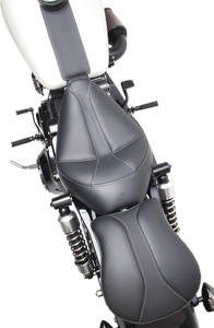 Saddlemen - Seat - Dominator Solo - Stitched - Black w/ Gray Stitching - Dominator Solo Seat - 896-04-0042