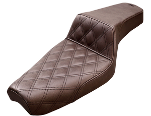 Saddlemen - Step-Up Seat - Front Lattice Stitch - Brown - XL - Step-Up Seat  Front Lattice Stitch - 879-03-172BR