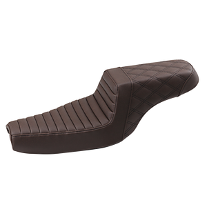 Saddlemen - Step-Up Seat - Front Tuck-n-Roll/Rear Lattice Stitch - Brown - Step-Up Seat  Front Tuck-n-Roll/Rear Lattice Stitch - 807-11-176BR