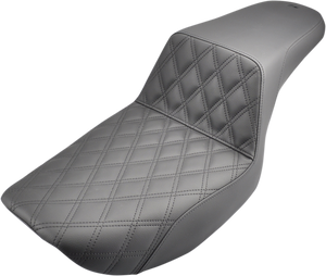 Saddlemen - Step-Up Seat - Front Lattice Stitch - Black - FXR - Step-Up Seat  Front Lattice Stitch - 882-09-172