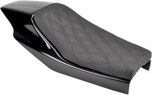 Saddlemen - Lattice Stitched Eliminator Seat - Eliminator Carbon Fiber Solo Seat - Z4204