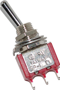 Namz Custom Cycle Products - Mini High/low Beam Toggle Switch 5-amp 1/4" Hole - NMTS-01