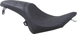 Drag Specialties - Predator Seat - Flame Stitched - Vegas - Predator Seat - 0810-1597 Drag Specialties - Predator Seat - Flame Stitched - Vegas - Predator Seat - 0810-1597