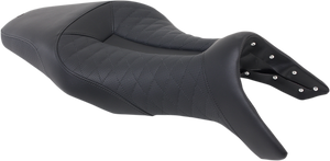 Saddlemen - Track Seat - Lattice Stitch - Black - FZ09 '14-'19 - Track Lattice Stitch Seat  2-Up Seat - 0810-Y137