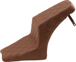 Saddlemen - Step Up Seat - Full Lattice - Brown - Scout Bobber - Step Up Seat - I18-33-175BR