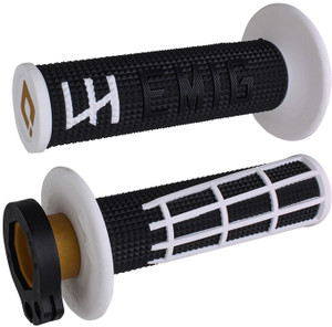 Odi - Emig 2.0 - V2 Lock-on Grip Black/white - H36E2BW