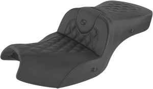 Saddlemen - Roadsofa Seat - Without Backrest - Full Lattice Stitch - Black - Heated - GL - Roadsofa Lattice Stitch Heated Seat - I20-06-182HCT Saddlemen - Roadsofa Seat - Without Backrest - Full Lattice Stitch - Black - Heated - GL - Roadsofa Lattice Stitch Heated Seat - I20-06-182HCT