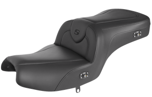 Saddlemen - Seat - RoadSofa - without Backrest - Black w/ Black Stitching - Heated - Challenger '20-'22 - Heated RoadSofa Seat - I20-06-187HCT