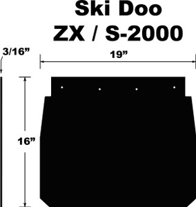 Pdp - Snowflap  Ski Doo Zx/s-2000 92-03 - SF-ZX99PB Pdp - Snowflap  Ski Doo Zx/s-2000 92-03 - SF-ZX99PB