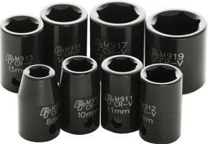 Performance Tool - 8 Pc 3/8" Met Imp Skt Set Shallow - M589DB