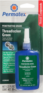 Permatex - Penetrating Grade Threadlocker Green 36 Ml - 29040 Permatex - Penetrating Grade Threadlocker Green 36 Ml - 29040