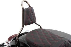 Drag Specialties - Sissy Bar Pad - Double Diamond - Red - Tapered - Sissy Bar Pad  Double Diamond - 0822-0451 Drag Specialties - Sissy Bar Pad - Double Diamond - Red - Tapered - Sissy Bar Pad  Double Diamond - 0822-0451