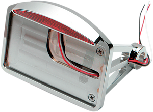 Drag Specialties - Side Mount Taillight/License Plate Mount - Flat Horizontal - Half-Moon - Side Mount Half-Moon LED Taillight and License Plate Mount - 28-6042LEDBX1 Drag Specialties - Side Mount Taillight/License Plate Mount - Flat Horizontal - Half-Moon - Side Mount Half-Moon LED Taillight and License Plate Mount - 28-6042LEDBX1
