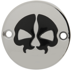 Drag Specialties - Points Cover - Chrome - Split Skull Point Cover - 78102