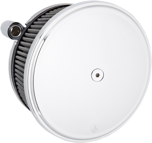 Arlen Ness - Big Sucker with Cover  - Chrome - Twin Cam - BIG SUCKER Stage II Air Filter Kit with Cover - 18-818