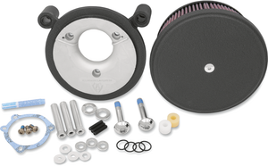 Arlen Ness - Big Sucker with Cover - Black - BIG SUCKER Stage II Air Filter Kit with Cover - 18-821