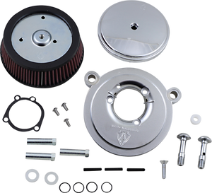 Arlen Ness - Big Sucker 1 Cover - Evolution - Big Sucker Stage I Air Filter Kit with Standard Filter  Smooth - 18-322