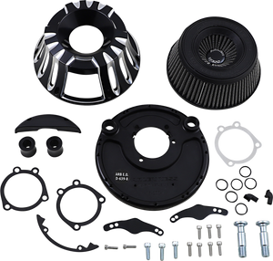 Arlen Ness - Deep-Cut Air Cleaner - Black - XL - Inverted Series Air Cleaner Kit  Deep Cut - 18-931