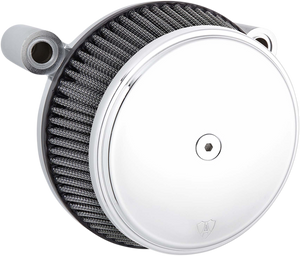 Arlen Ness - Smooth Sucker 1 - Synthetic Steel - FLT - Big Sucker Stage I Air Filter Kit with Synthetic Filter  Smooth - 50-330