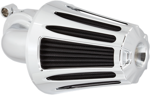 Arlen Ness - Deep-Cut Monster Air Cleaner - Chrome - Monster Sucker Air Cleaner Kit with Cover  Deep Cut - 81-032