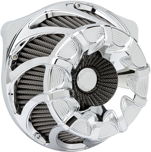 Arlen Ness - Drift Air Cleaner - Chrome - Twin Cam - Inverted Series Air Cleaner Kit  Drift - 18-982