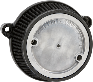 Arlen Ness - Air Cleaner with Backplate - Black - M8 - M8 Air Cleaner Kit - 18-318