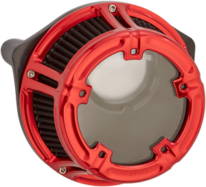Arlen Ness - Method Air Cleaner - Red - FLT - Method Clear Series Air Cleaner - 18-170